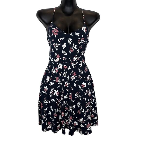 Nine Britton Cross Back Floral Print Dress - Size XSP - Picture 1 of 7